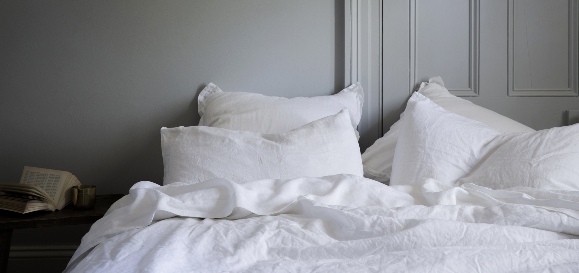 Cosy bed linen and duckegg blue walls from Monsoon Living Newcastle