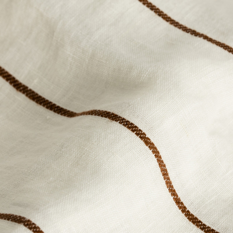 Cedar stripe detail on linen sheets from Monsoon Living Newcastle