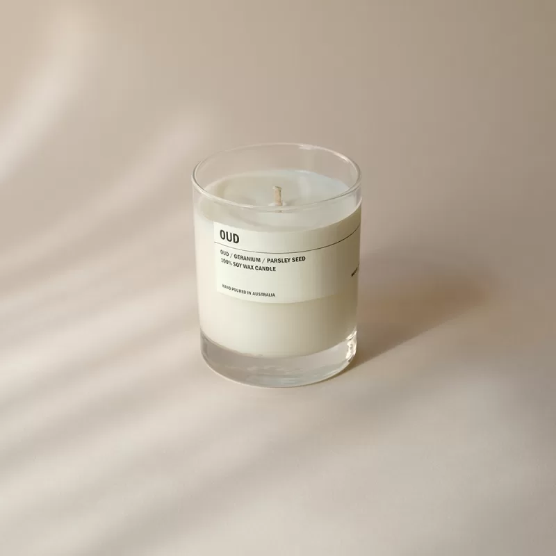 Posie Candle in Clear Glass